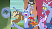 Discord singing with face upwards S4E11