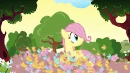 Fluttershy salvada por mariposas