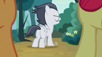 Rumble stomps his hoof on the ground S7E21