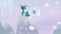 Starlight appears in the air near Chrysalis S9E24