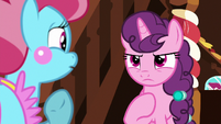 Sugar Belle looking deadly serious S8E10