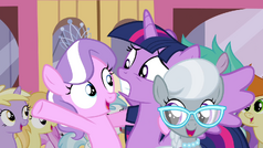 Twilight with Diamond Tiara and Silver Spoon S4E15