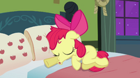 Apple Bloom falls asleep.