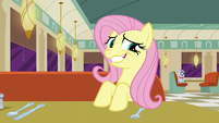Fluttershy grinning awkwardly S6E9