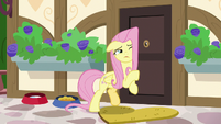 Fluttershy tries opening the door once more S7E5