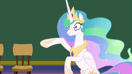 Princess Celestia wheeling her hooves S8E7