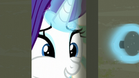 Rarity about to come outside the room S6E9
