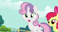 Sweetie Belle wants a balloon flamingo S5E19