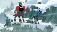 Tirek, Cozy, and Chrysalis almost at the peak S9E8