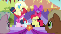 Apple Bloom asks about Orchard Blossom's voice S5E17