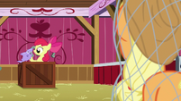 Apple Bloom finds a toy shark S9E10