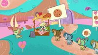 Applejack's cookie-selling stand PLS1E7b