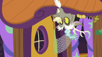 Discord with butterfly sandwich on his nose S7E12