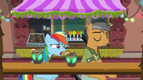 Rainbow Dash asking Quibble why S6E13