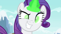 Rarity with a sinister grin S4E23