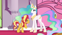 Sunset Shimmer apologizing to Celestia EGFF