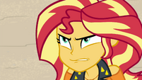 Sunset Shimmer glaring at Trixie EGFF