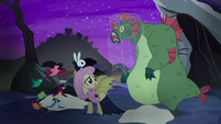 Swamp monster appears behind Fluttershy S5E21