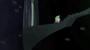 A hidden stairway in the Castle of the Royal Pony Sisters, S4E22