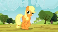Applejack's signature position.