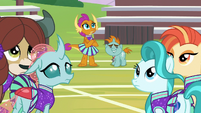 Cheer squad hears something in the sky S9E15