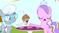 Diamond Tiara pushing dessert away S4E12