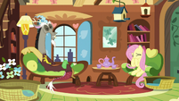 Discord and Fluttershy having a fun time S5E7