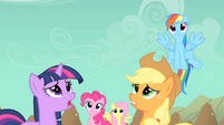 Main ponies worried about Rarity S01E19