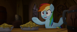 Rainbow Dash excited about pirates MLPTM