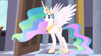 Celestia at the door S4E01