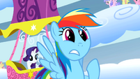 Rainbow Dash's reaction to the Wonderbolts S01E16
