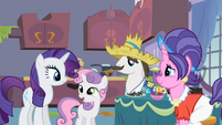 Rarity, Sweetie Belle and their parents S2E05