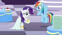 Rarity "it's almost impossible to get stains out of silk" S5E15