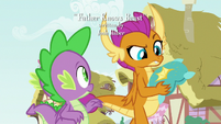 Smolder confused by the gesture S8E24
