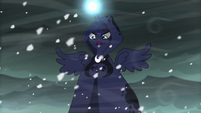The Spirit of Hearth's Warming Yet to Come --bathed in a blanket of eternal snow-- S06E08