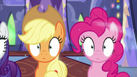 Applejack and Pinkie Pie in a trance S6E21