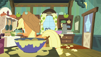 Applejack walks up to the oven S6E10