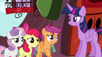 CMC smiling to Twilight S4E15