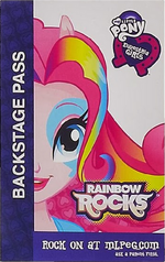 Pinkie Pie Equestria Girls Rainbow Rocks Backstage pass