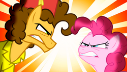 Pinkie Pie and Cheese Sandwich looking at each other angrily S4E12.png
