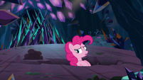 Pinkie Pie dizzy from drilling S9E2