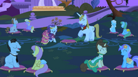 Rarity and Blueblood at the garden S1E26