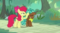 Apple Bloom patting Spur on the head S9E22