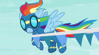 Rainbow gets caught in a banner S6E7