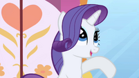 Rarity can't wait to hear all about it S1E1
