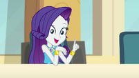 Rarity wagging her finger at Applejack and Rainbow EGDS4