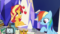 Sunset Shimmer hears Pinkie's scream EGSB