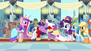 Twilight and Shining Armor laughing and hugging S03E13