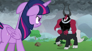 Twilight appears before Lord Tirek S9E25