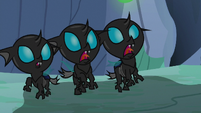 Young changelings screaming in fear S7E17